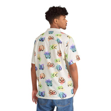 Load image into Gallery viewer, Rainbow Hawaiian Tiddy Shirt -White Block