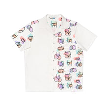 Load image into Gallery viewer, Vibin Hawaiian Boodie Shirt- White Block