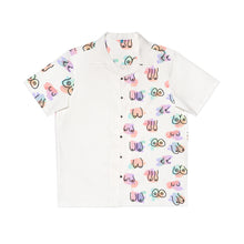 Load image into Gallery viewer, Vibin Hawaiian Tiddy Shirt- White Block
