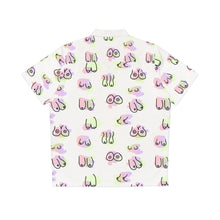 Load image into Gallery viewer, Green and Purple Hawaiian Tiddy Shirt
