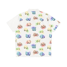 Load image into Gallery viewer, Rainbow Hawaiian Tiddy Shirt -White Block
