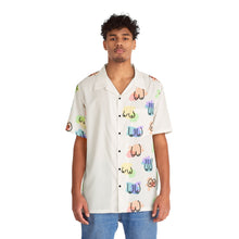 Load image into Gallery viewer, Rainbow Hawaiian Tiddy Shirt -White Block
