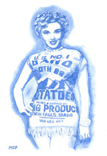Load image into Gallery viewer, Marilyn Monroe Potato Sack Print
