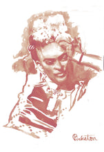 Load image into Gallery viewer, Frida Kahlo Monotone Leaning Print
